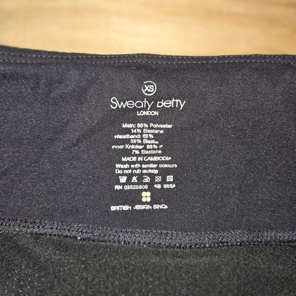 Sweaty Betty women Time Trial running shorts sz XS black gray - Picture 4 of 5